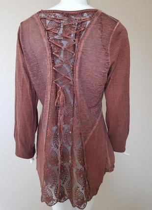 Оригінальна жіноча блуза туніка цікава спинка tredy6 фото