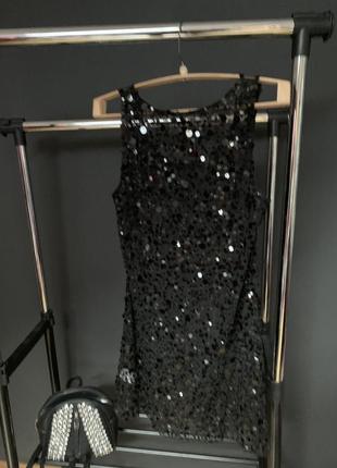 Туніка чорного кольору розшита паєтками!