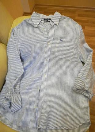 Рубашка мужская 100% лен от hampton