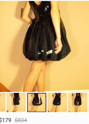 Chloe платье в паетках с шёлковым вставками размер uk 89 фото