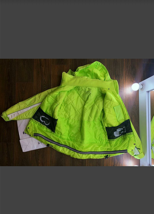 Лыжная куртка цвета лайм chamonix3 фото
