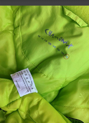 Лыжная куртка цвета лайм chamonix4 фото
