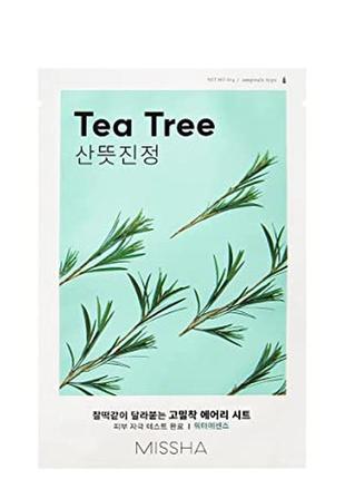 Тканевая маска с экстрактом чайного дерева missha airy fit sheet mask tea Skin