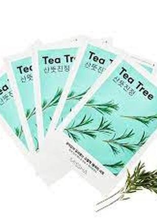 Тканевая маска с экстрактом чайного дерева missha airy fit sheet mask tea tree4 фото