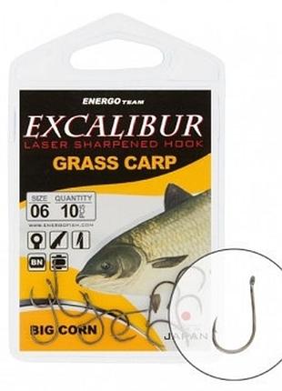 Гачок excalibur grass carp big corn ns №2 (10шт.)