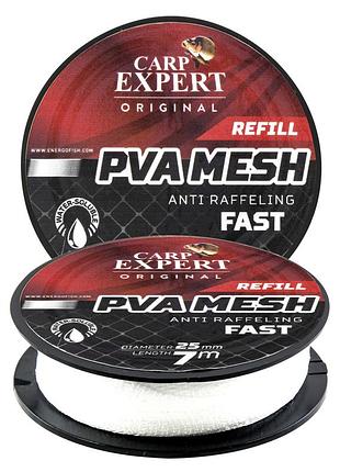 Пва-сітка 7м 25мм на шпулі carp expert anti raffeling fast