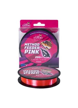 Жилка carp expert method feeder pink 200м 0.3мм 12.75кг