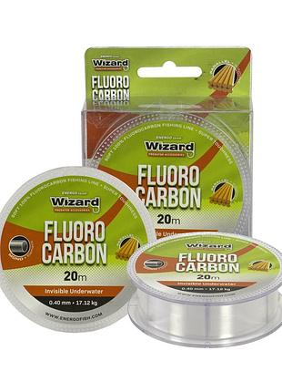 Флюорокарбон wizard fluorocarbon 20м 0.3мм 12.28кг
