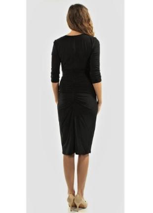 Элегантное черное платье с акцентным декольте "14" usa на 50-525 фото