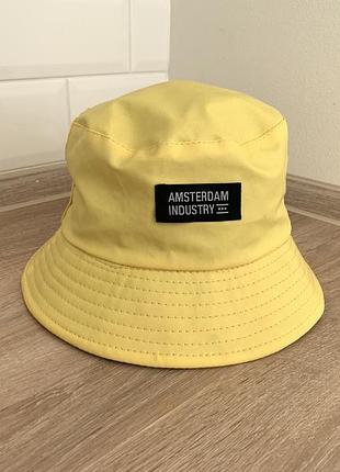 Мужская молодежная панама с патчем кож зам amsterdam industry