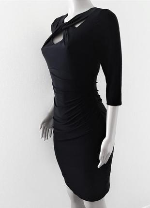 Элегантное черное платье с акцентным декольте "14" usa на 50-522 фото