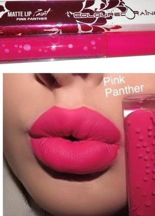 Рідка матова помада для губ coloured raine matte liquid paint у відтінку pink panther3 фото