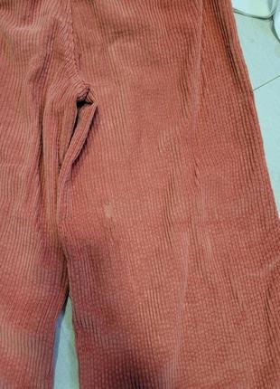Kiabi франция брюки вельветовые коралловые кюлоты штаны на девочку 146 - 152 см / штаны кюлоты на девочку7 фото