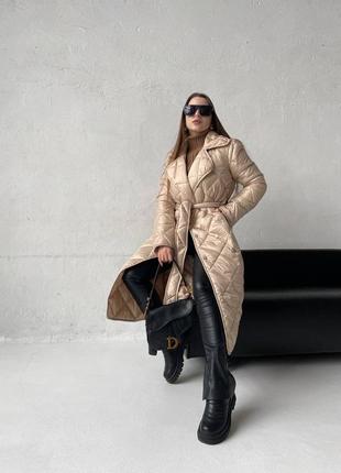Весеннее стёганое пальто,демисезонное стёганое пальто