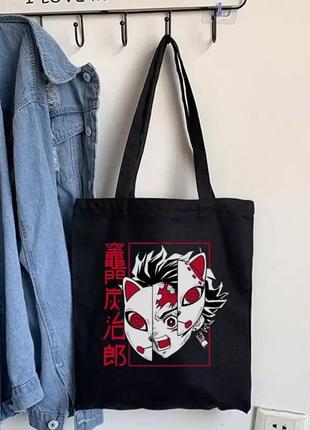 Эко-сумка шоппер в японском стиле харадзюку