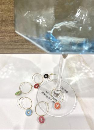 Підвіски для келихів wine charms6 фото