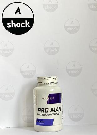 Витамины и минералы для мужчин progress nutrition pro man multivitamin complex (60 таблеток.)