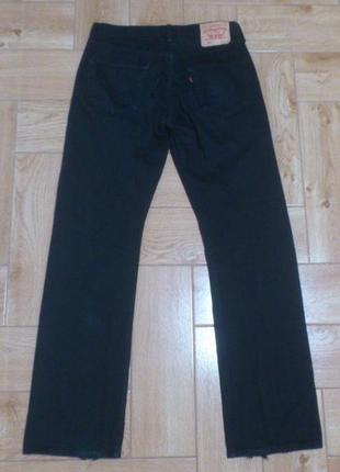 Оригинальные черные мужские джинсы левайс джинси чорні чоловічі levis 501 w32 l34🇺🇸🇵🇰4 фото