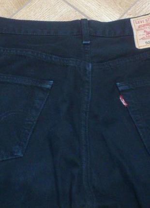 Оригинальные черные мужские джинсы левайс джинси чорні чоловічі levis 501 w32 l34🇺🇸🇵🇰5 фото