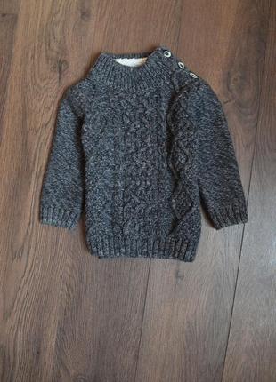 Кофта,вязаный свитер next серый
