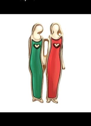 Оригинальная брошь подруги сёстры 8 марта