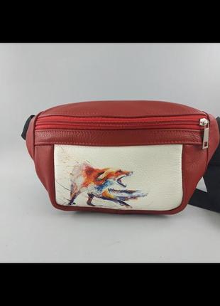 Бананка з натуральної шкіри.