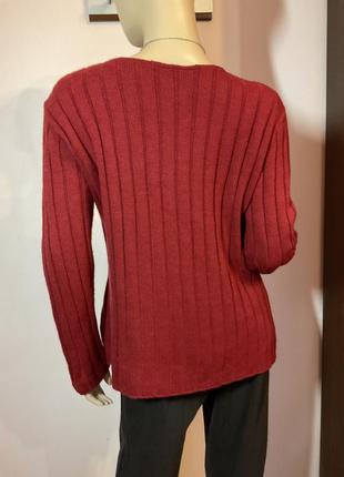 Оригинальный свитер с шерстью- оверсайз brend jees paris шерсть 30%5 фото