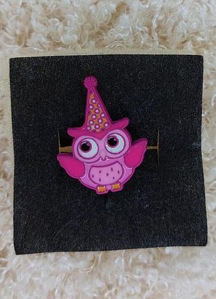 Брошь пин сова значок детская эмалированная брошка булавка