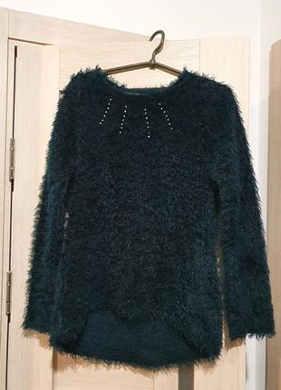 Свитер травка бутылочной цвет р.м