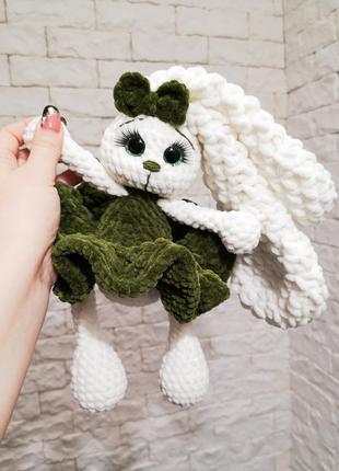 М'яка іграшка зайчик ручної роботи, handmade amigurumi (амігурумі)