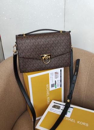 Брендовая коричневая сумка майкл