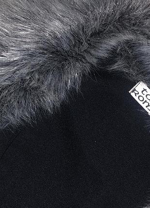 Кардиган з хутряним коміром 2