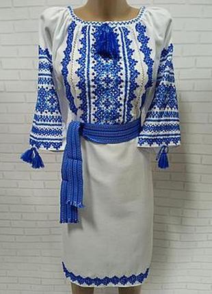 Вишиванка плаття жіноче,лен ручна робота.