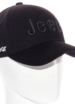 Бейсболка автомобильная кепка с регулировкой из плотного коттона jeep bth21642 черный