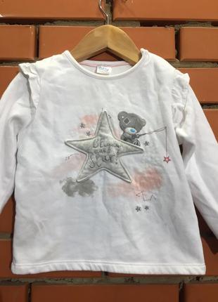 Толстовка, реглан tatty teddy 18-24 міс ( 92 см).