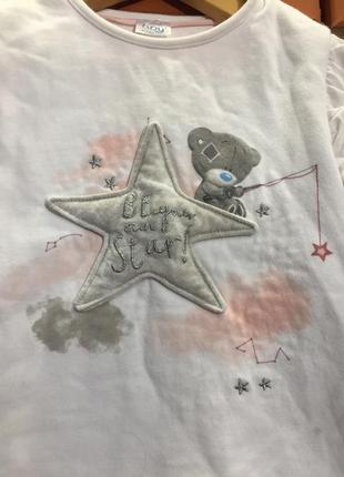 Толстовка, реглан tatty teddy  18-24 мес  ( 92 см). 2