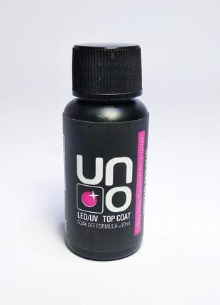 Топ без липкого шару уно 30мл - uno super shine non-cleansing gel top верхнє покриття для гель-лаку