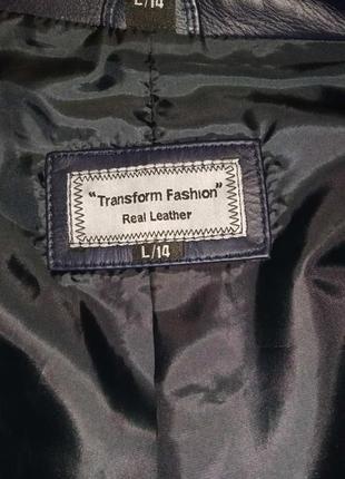 Суперський шкіряний піджак від бренду transform fashion3 фото