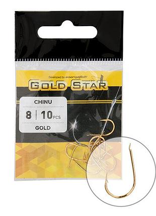 Гачок gold star chinu gold 1/0 8шт.