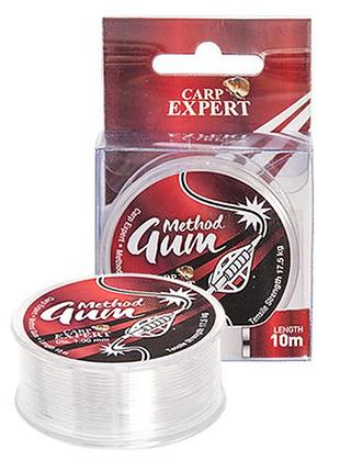Амортизатор для фідера carp expert method gum clear 10м 0.8мм 14кг