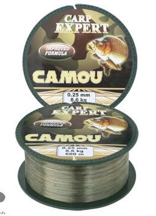 Жилка carp expert camou 600м 0.25мм 8.6кг