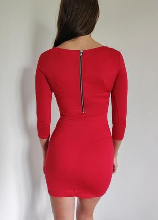 Повний розпродаж 🔥ефектна червона сукня-міні бренду h&m5 фото