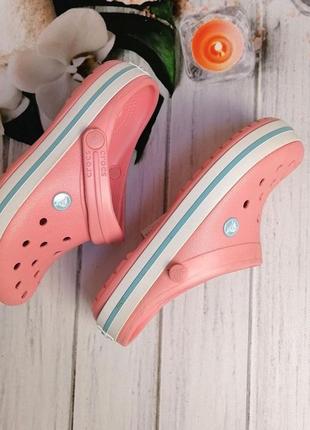 Жіночі крокси сабо crocs crocband clog персикові