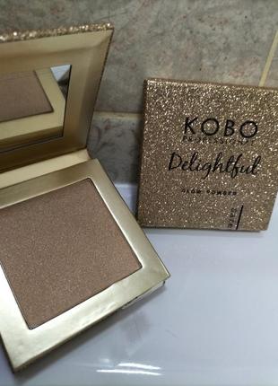 Пудра highliter хайлайтер kobo professional delightful glow powder4 фото