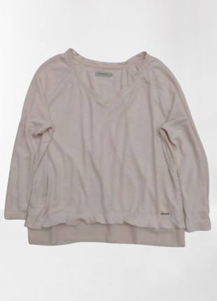 Блуза, лонгслив, пудра, calvin klein