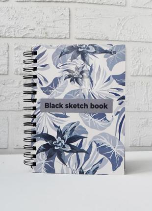 Скетчбук 4profi black sketch book four а5 40 листов черная бумага 9014491 фото