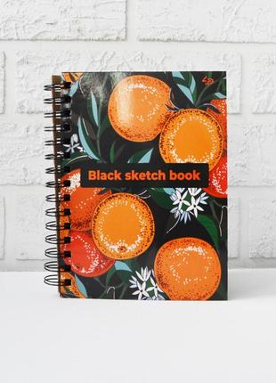 Скетчбук 4profi black sketch book three а5  40 листов черная бумага 901432