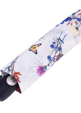 Складной женский зонт полевые цветы беж pierre cardin ( полный автомат ) арт. 827093 фото