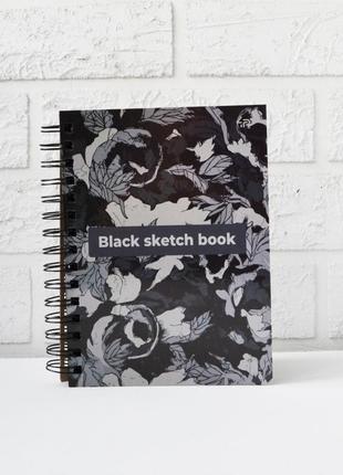 Скетчбук 4profi black sketch book two а5  40 листов черная бумага 9014251 фото