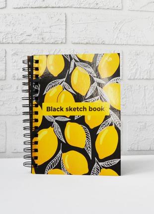 Скетчбук 4profi black sketch book one а5  40 листов черная бумага 9014181 фото